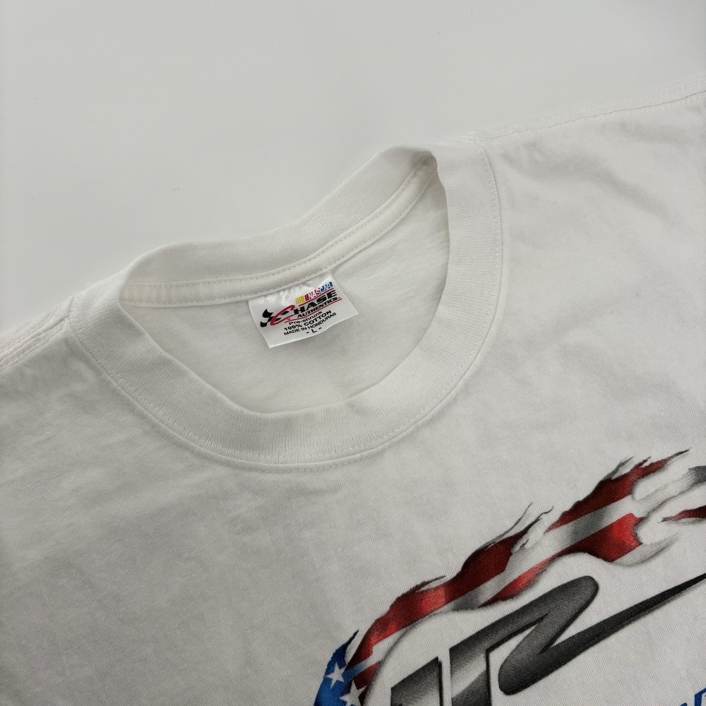 Dale Earnhardt Jr We Salute You Men's White Shirt JR Motorsports Size Large